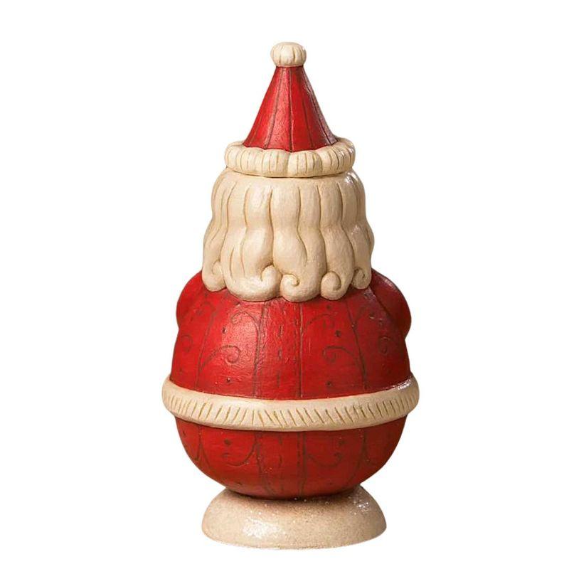 Johanna Parker 7.75 In St. Nick Jolly Jar Snowman Bucket Claus Santa Figurines