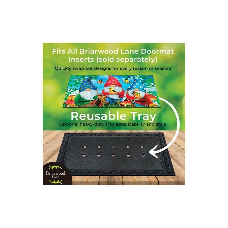 Briarwood Lane Briarwood Lane Outdoor Rubber Doormat Tray Floral Design x Standard Tray