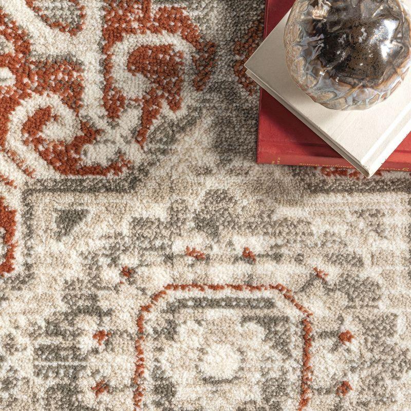 Nuloom Charlotte Faded Medallion Kitchen Runner Indoor Area Rug - Hallway, Entryway, 2' 6" x 8', Beige