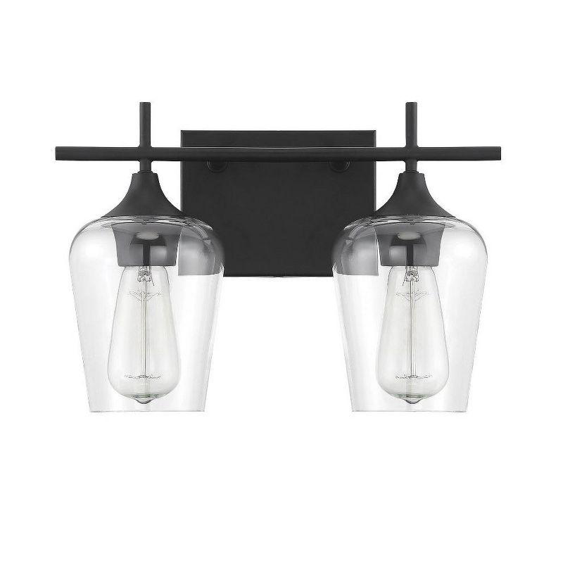 Savoy House Octave 2 - Light Vanity in  Black