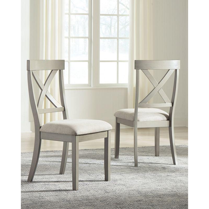 Sand & Stable™ Coastline Solid Wood Cross Back Side Chair in Gray & Reviews | Wayfair