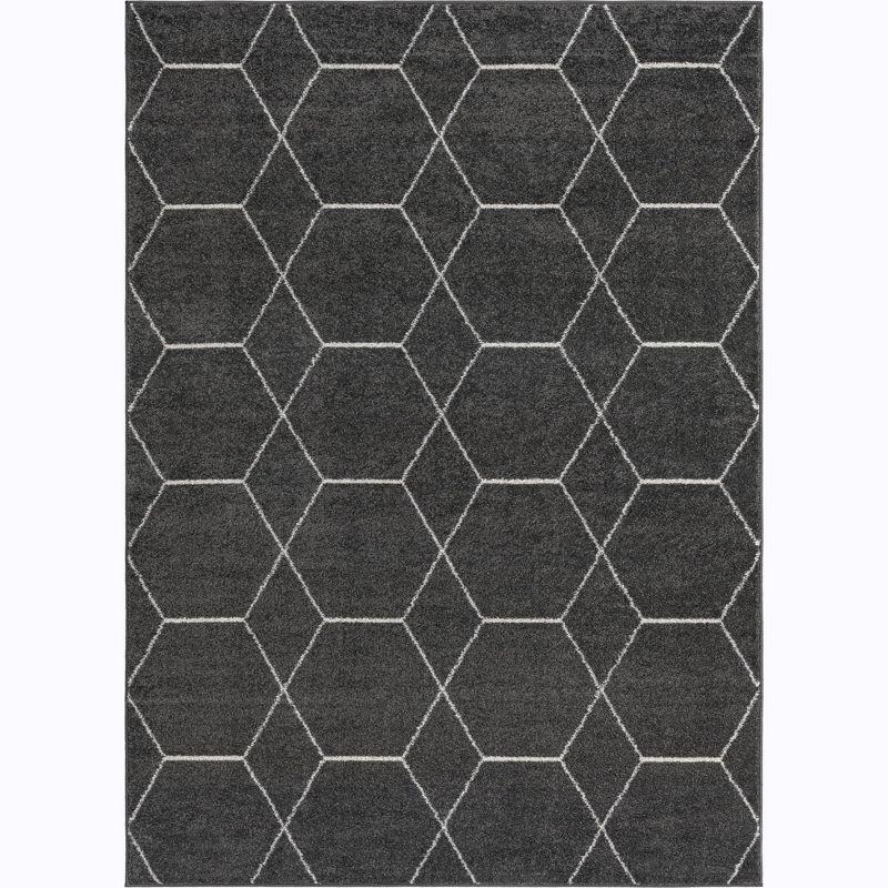 Unique Loom Trellis Frieze Geometric Trellis Indoor Woven Area Rug