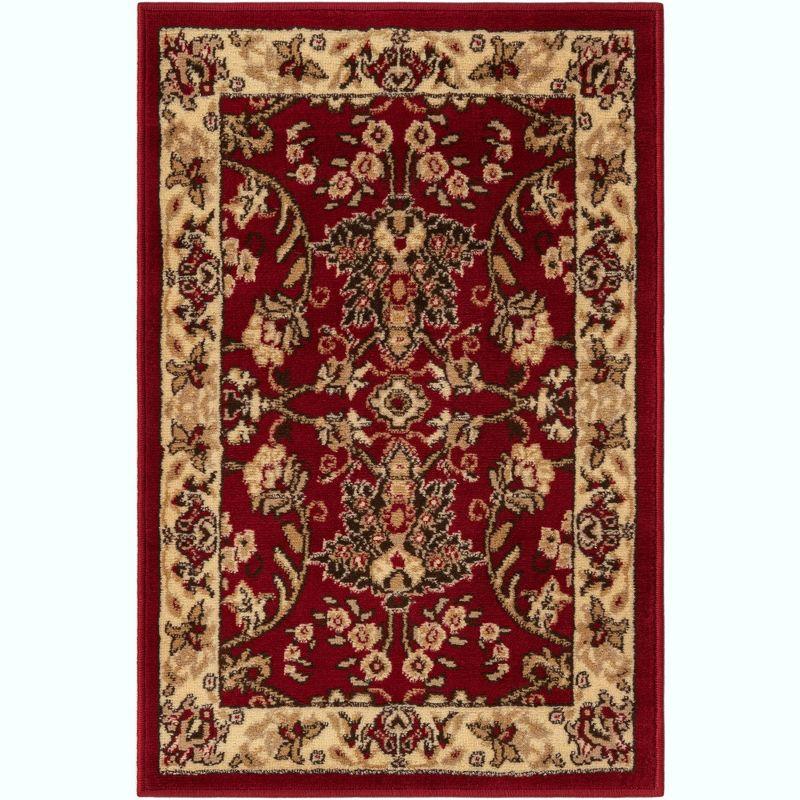 Unique Loom 2' 2 x 3' 1 Sialk Hill Washington Burgundy Area Rug