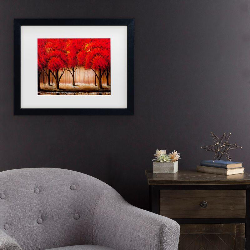 Trademark Fine Art - Masters Fine Art 'Parade Of Red Trees Ii'