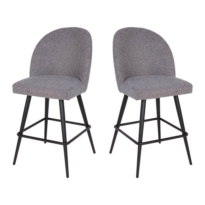 Taylor & Logan 2pk Alita Counter Height Barstools