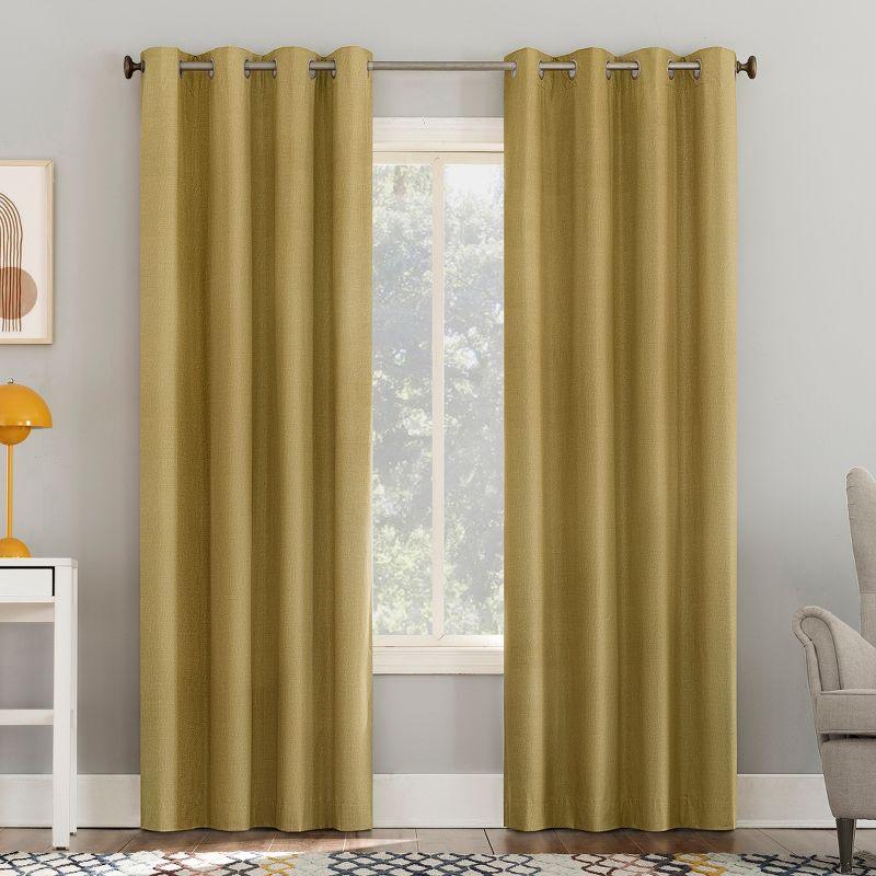Sun Zero Cameron Thermal Insulated 100% Blackout Grommet Curtain Panel
