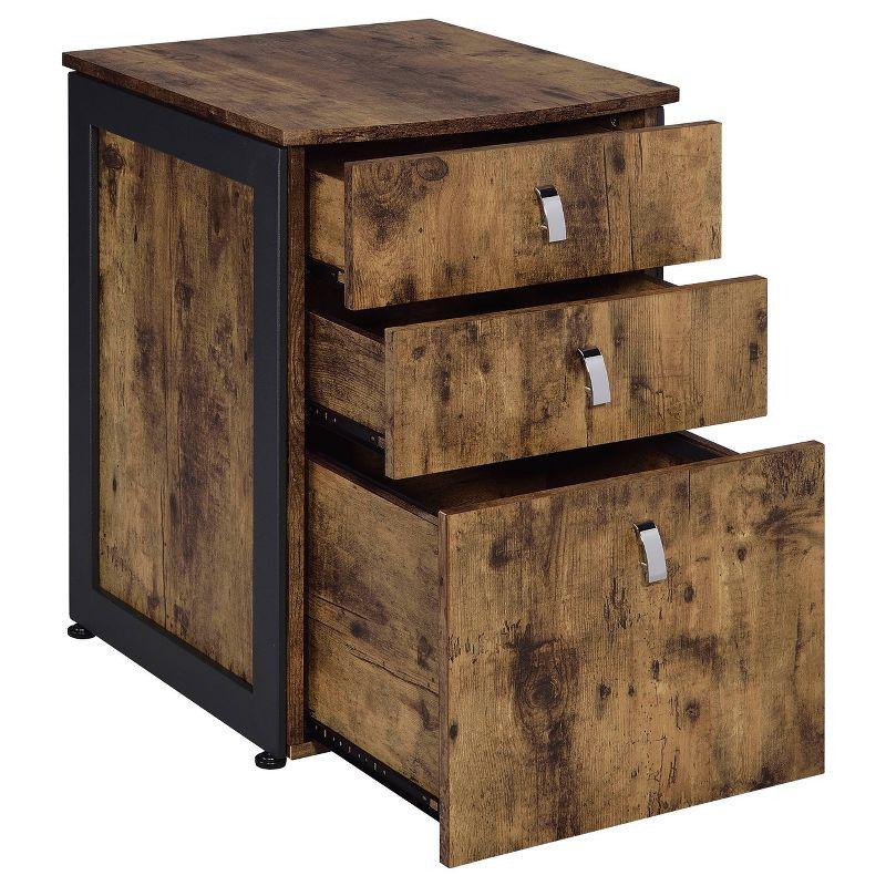 Estrella 3 Drawer File Cabinet Antique Nutmeg - Coaster