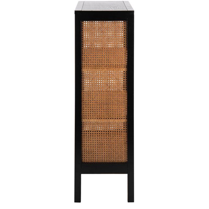 Franz 3 Shelf Wood Back Etagere - ETG2104 - Black/Natural - Safavieh