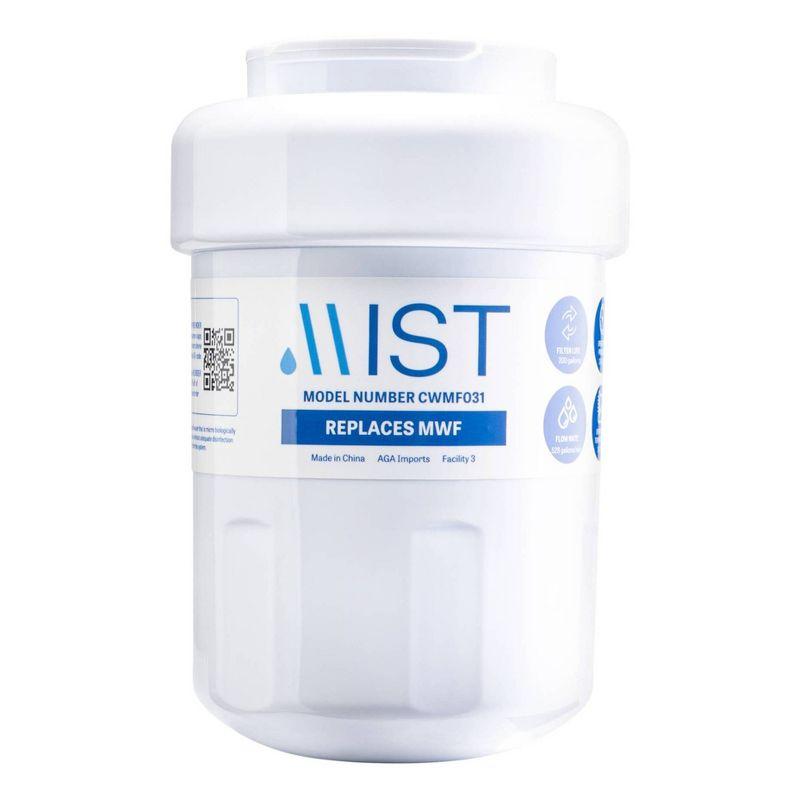 Mist MWF Replacement Refrigerator Water Filter Compatible with GE: MWF, MWFP, GWF, GWFA