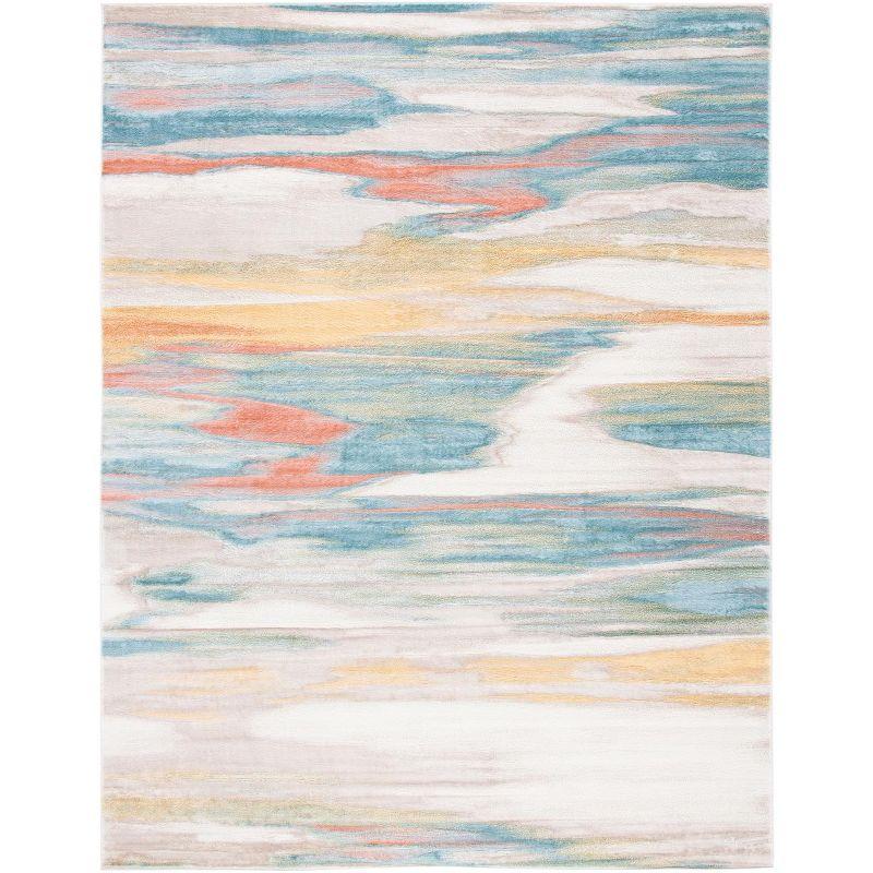 Skyler SKY542 Power Loomed Indoor Area Rug - Beige/Terracotta - 8'x10' - Safavieh