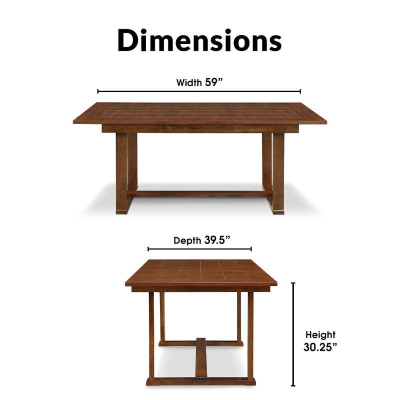 ClickDecor Wesley ClickDecor Wesley Extendable Dining Table