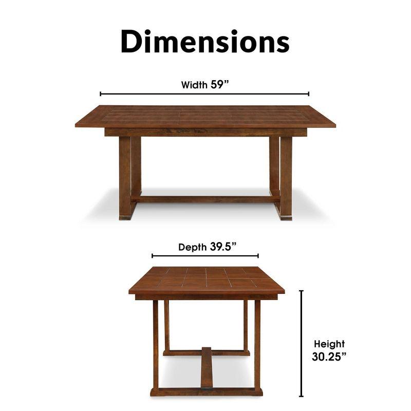 Wesley ClickDecor Wesley Extendable Dining Table