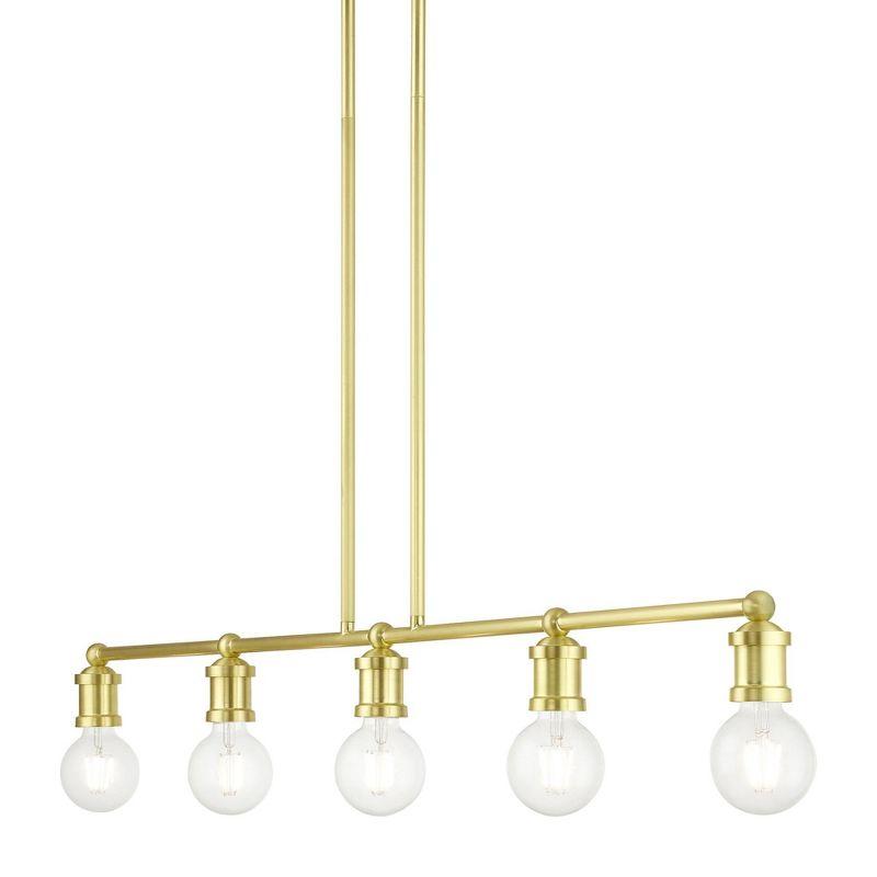 Livex Lighting Lansdale 5 - Light Chandelier in  Satin Brass