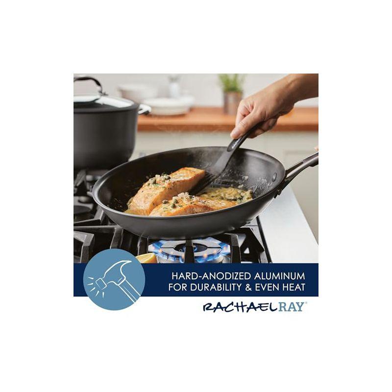 Rachael Ray Cook + Create Hard Anodized Nonstick Frying Pan, 10-Inch