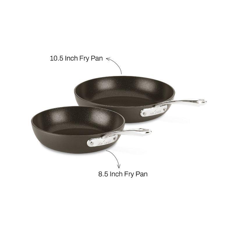 All-Clad Essentials 2-Piece Non-Stick Aluminum Fry Pan Set