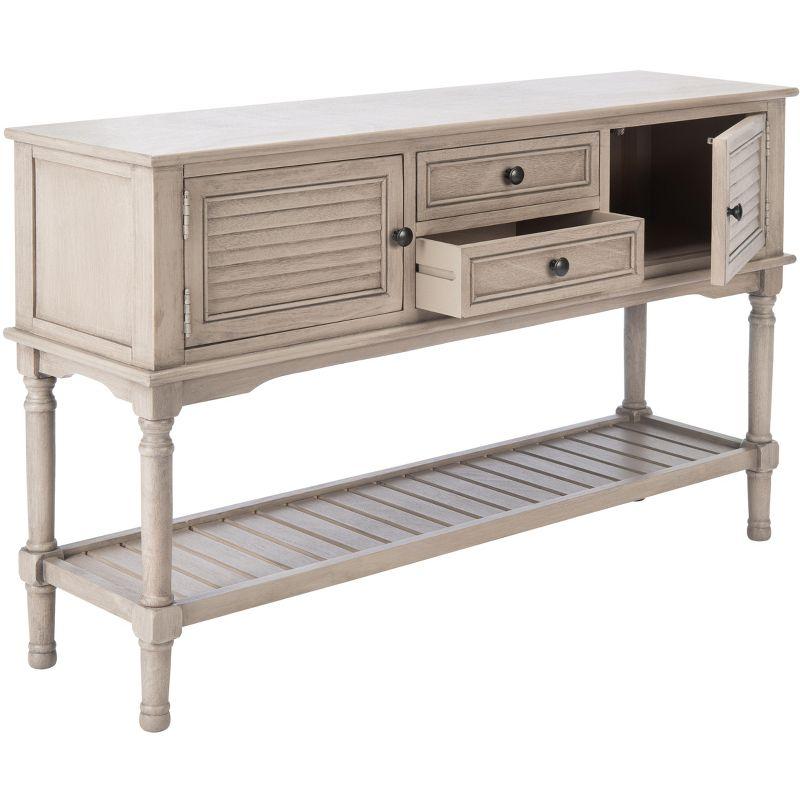 Tate 2 Drawer 2 Door Console Table - Greige - Safavieh