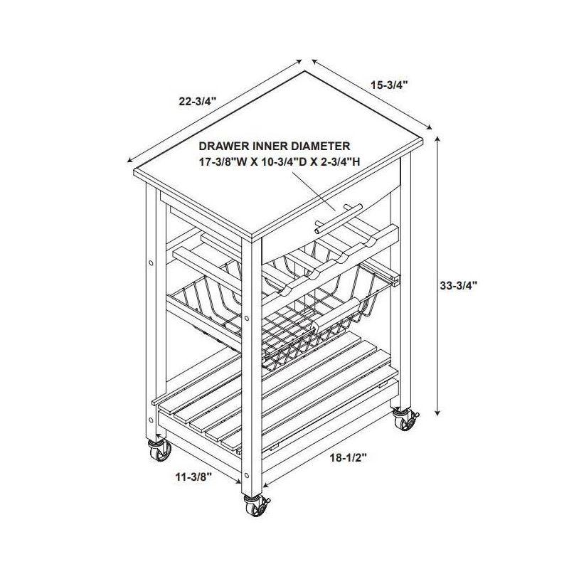 Clarke Kitchen Cart - Linon