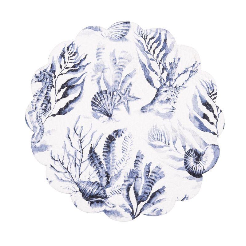 C&F Home Midnight Lagoon Round Placemat Set of 6