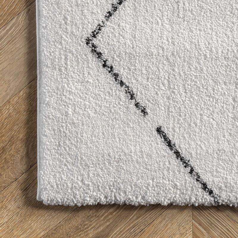 Nuloom Hand Tufted Corinth Shags Indoor Area Rug - Natural 3' 6" x 5' 6"