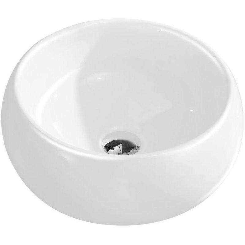 Fine Fixtures Round Vessel Bathroom Sink Vitreous China