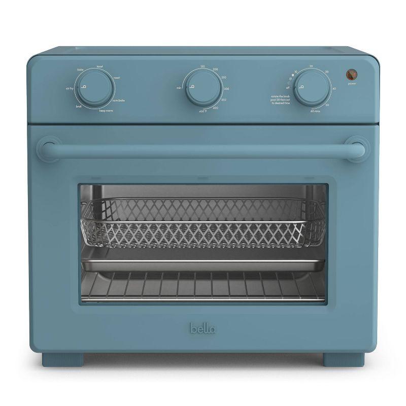 Bella Surf Blue 6-Slice Air Fryer Toaster Oven with French Door