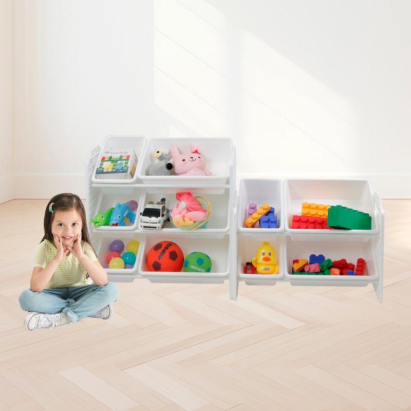 UNiPLAY 5 Tier Toy Storage Organizer with Removable Bins