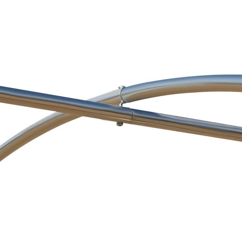 Outsunny 10' x 10' x 6.5' Walk-in Tunnel Hoop Greenhouse, Polyethylene PE Cover, Steel Frame, Roll-Up Zipper Door & Windows for Flowers, Vegetables