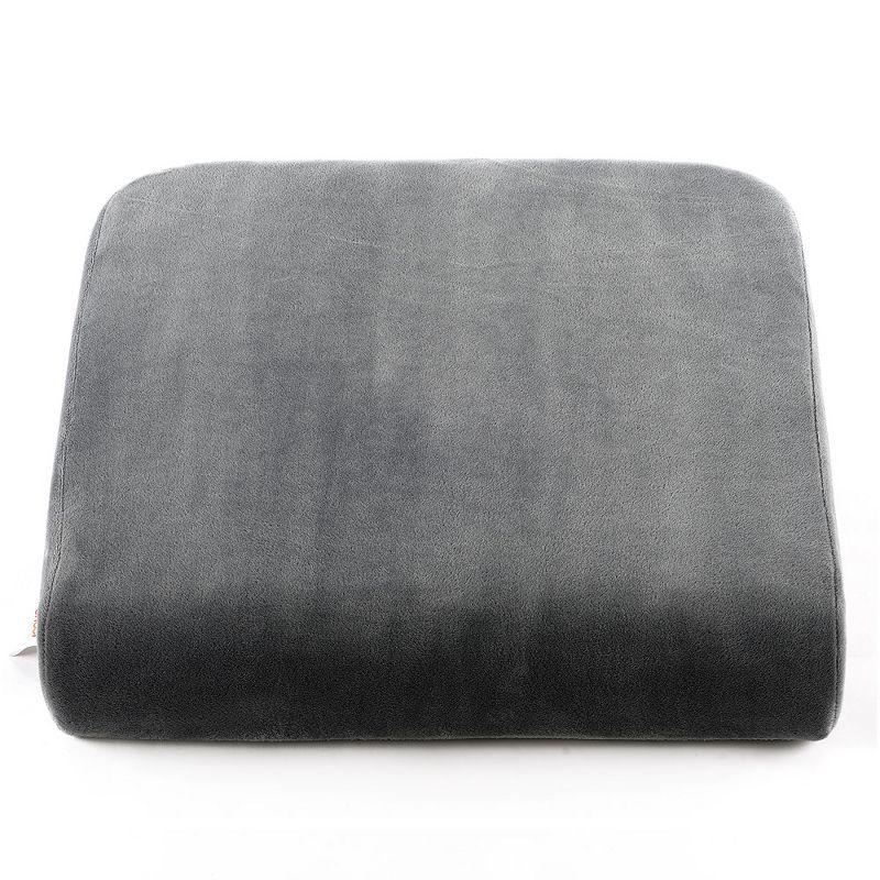 Cheer Collection Memory Foam Extra-Large Seat Cushion (Gray)