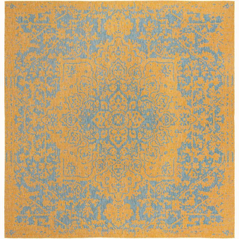 Jill Zarin Outdoor Dubai Medallion Woven Area Rug