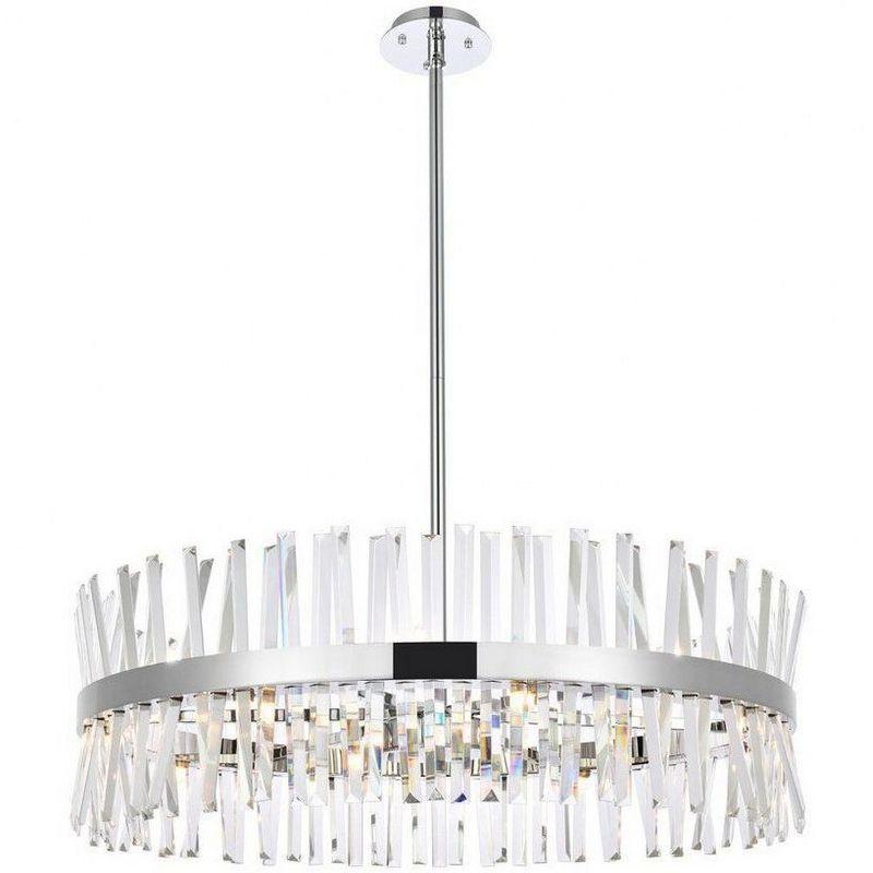 Serephina Chrome Crystal 16-Light Round Chandelier