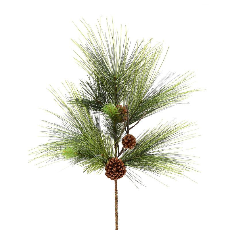 Vickerman 31" Green and Brown Artificial Pine Christmas Spray