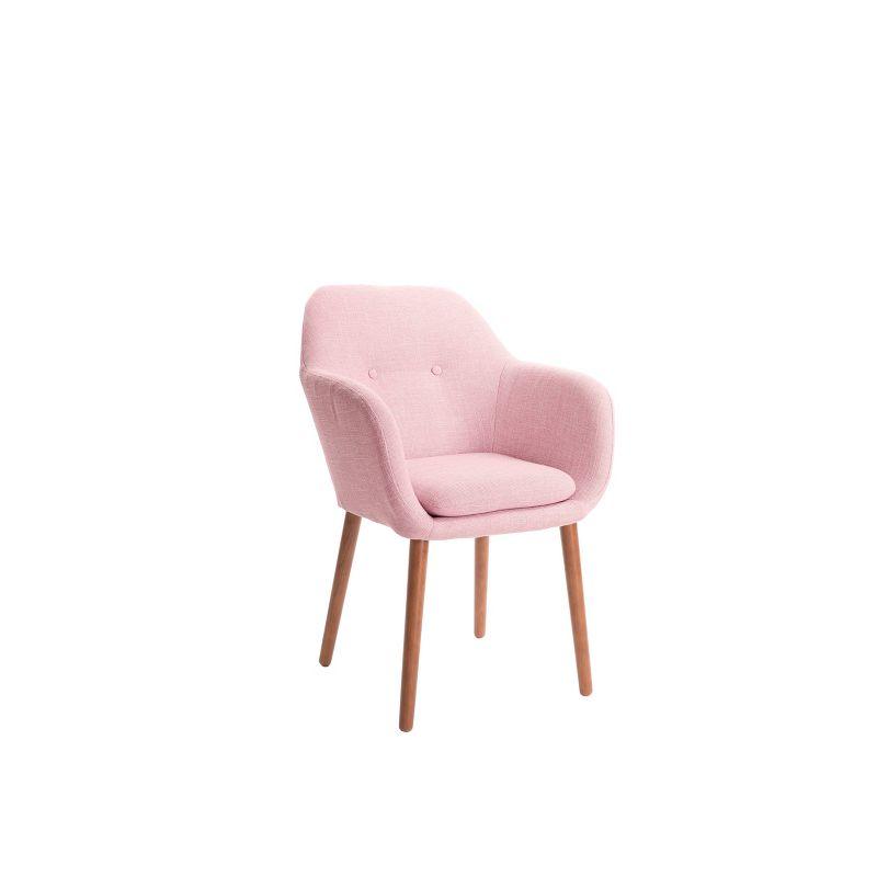 Elle Decor Adore Decor Roux Mid-Century Accent Chair for Home Office or Living Room