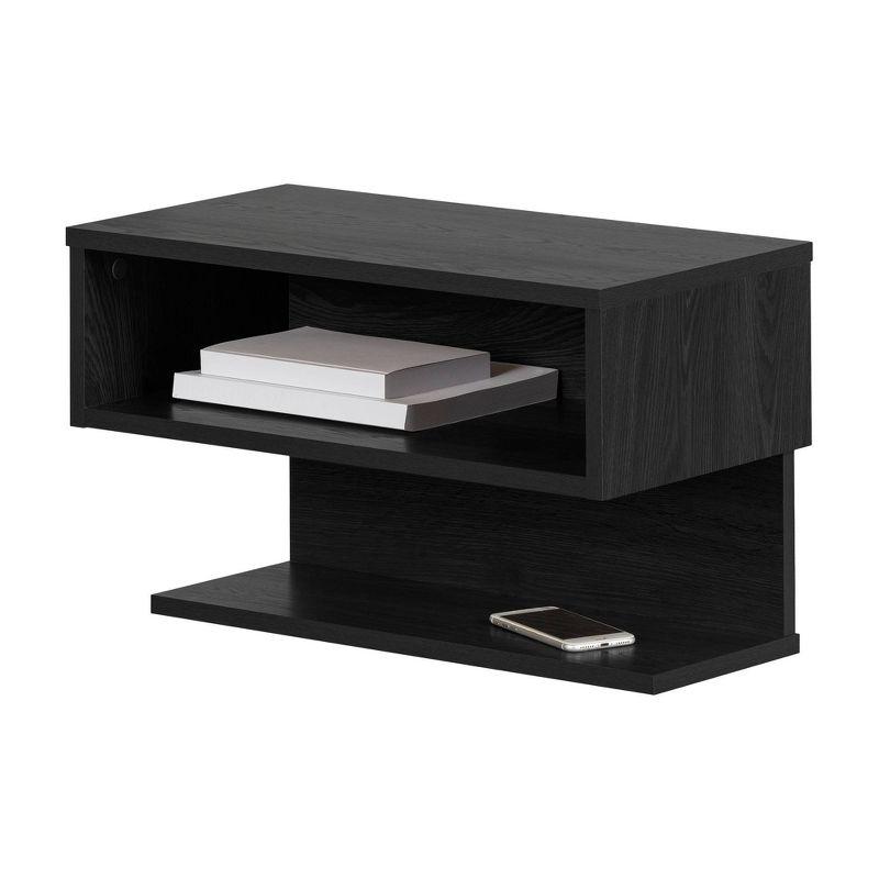 Fusion Floating Nightstand Gray Oak