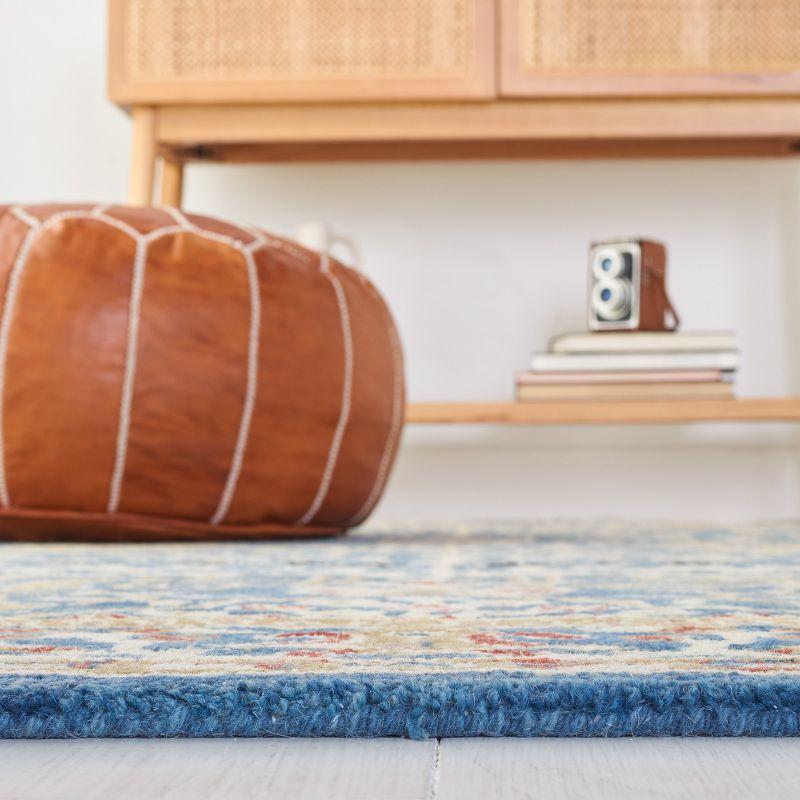 Antiquity AT64 Hand Tufted Accent Rug - Dark Blue/Multi - 2'3"x4' - Safavieh.
