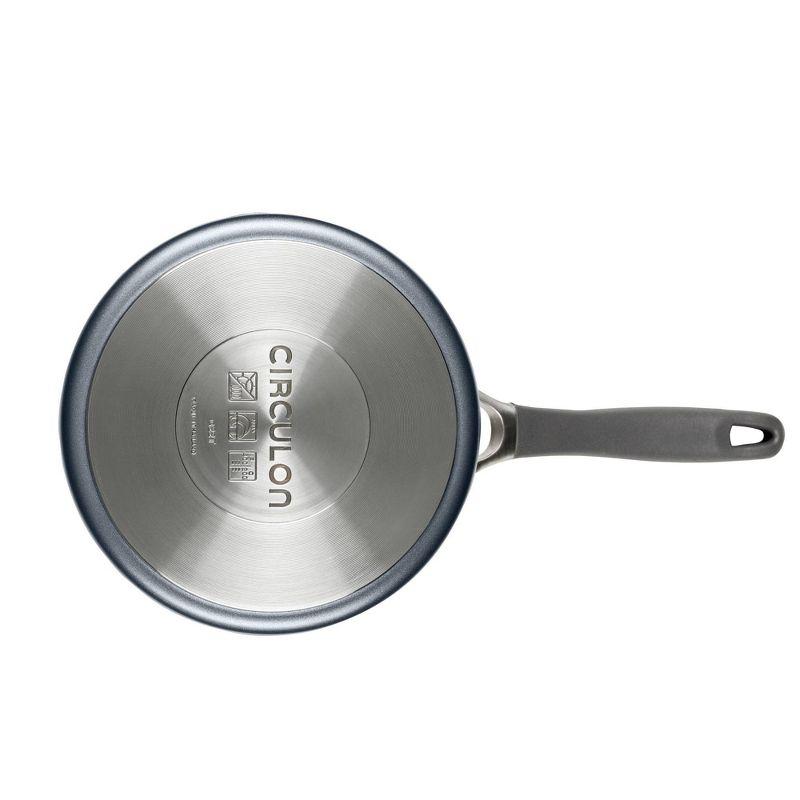 Circulon A1 Series with ScratchDefense Technology 2qt Nonstick Induction Straining Saucepan with Lid Graphite: Dishwasher-Safe Aluminum Cookware