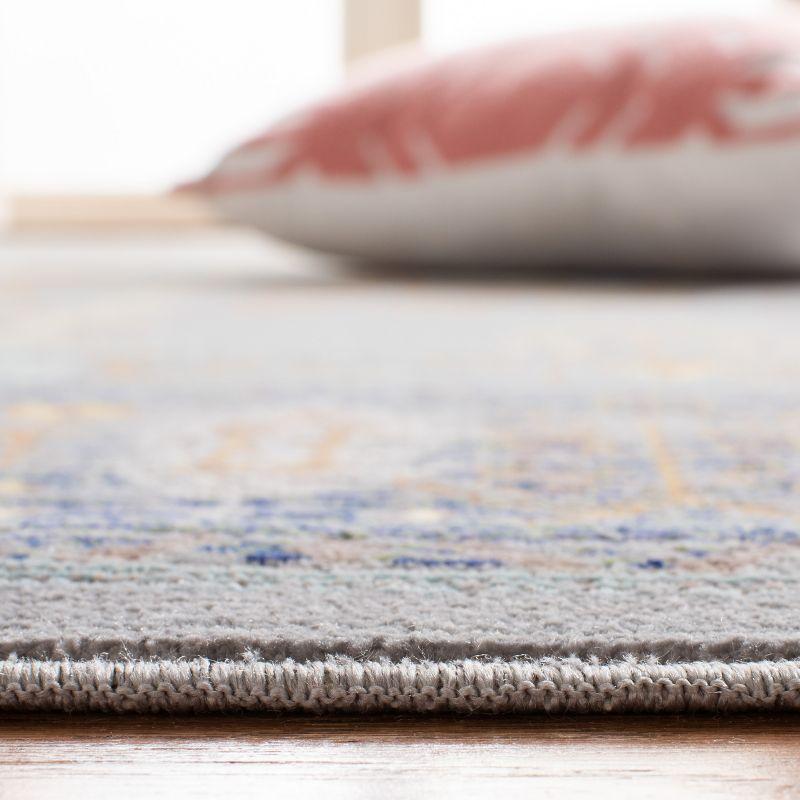 Valencia VAL108 Power Loomed Indoor Area Rug - Grey/Multi - 6'7"x6'7" - Safavieh