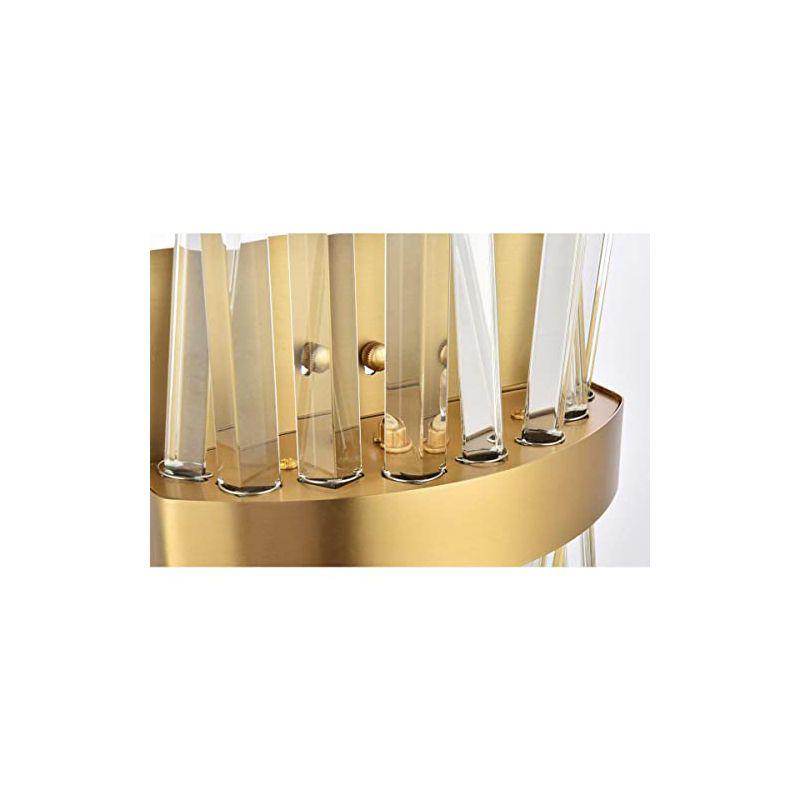 Elegant Lighting Serephina 8 inch crystal bath sconce in satin gold