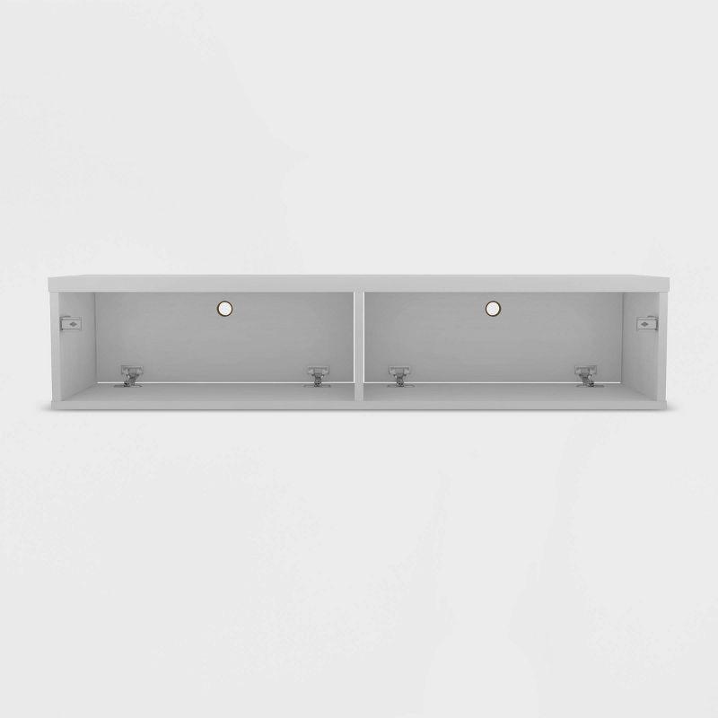 42.28" Liberty Floating Office Desk White - Manhattan Comfort