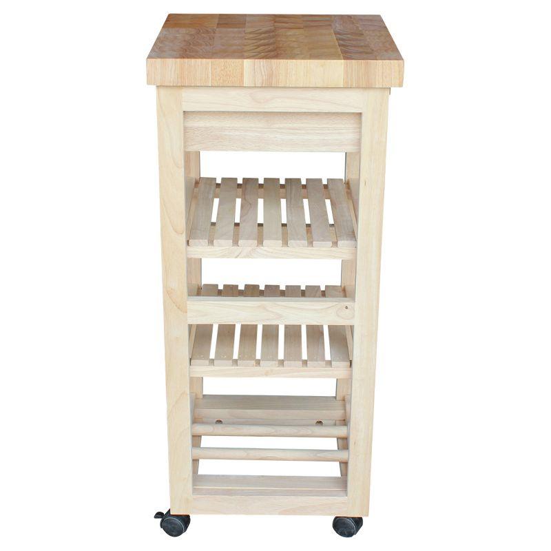 Ashley Kitchen Trolley - Unfinished - International Concepts