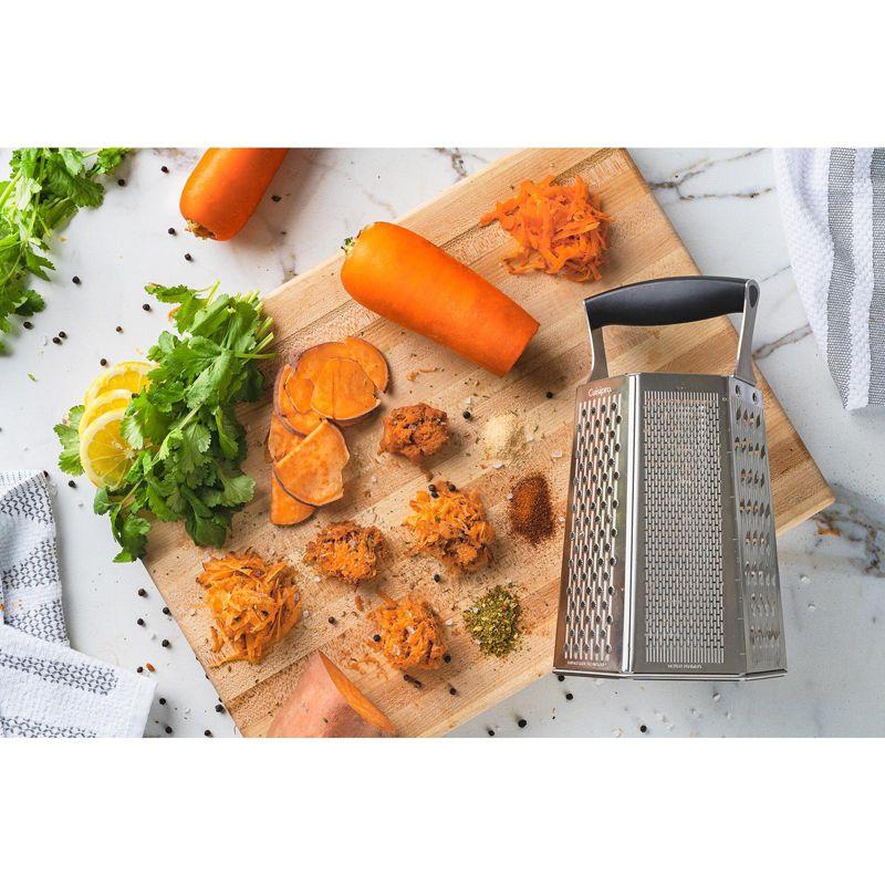 Cuisipro 6 Sided Boxed Grater With Bonus Ginger Grater