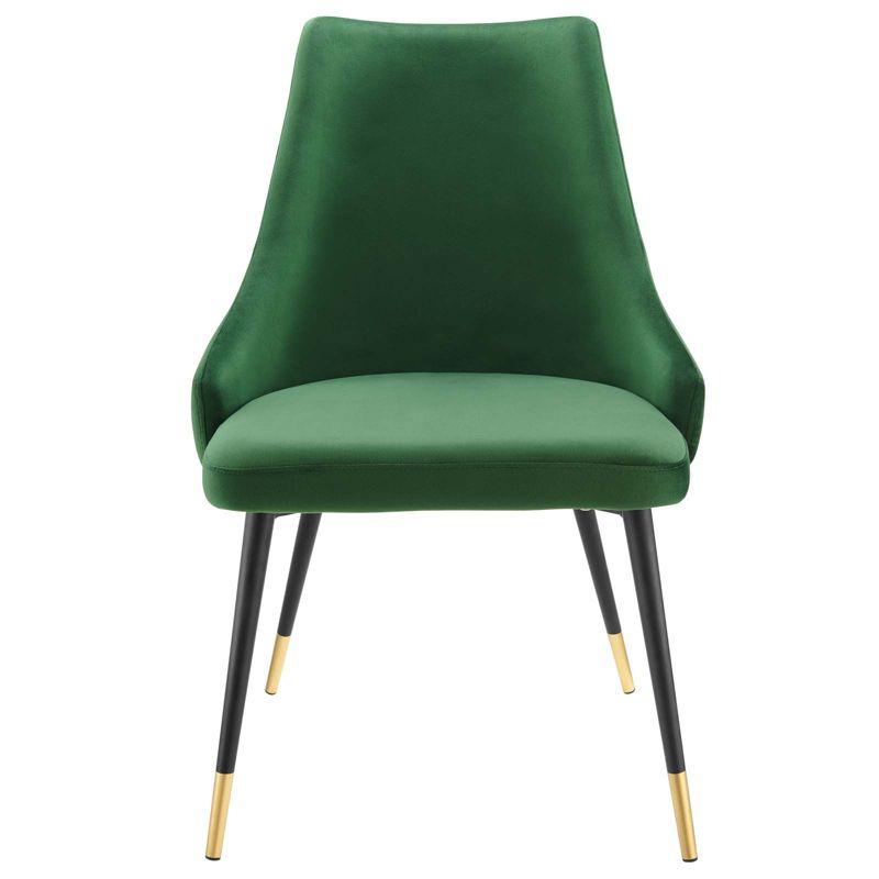 Modway Adorn Tufted Performance Velvet Accent Dining Side Chair, Emerald