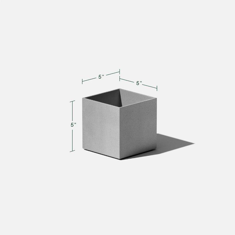 Geo Series Cube Plastic Planter