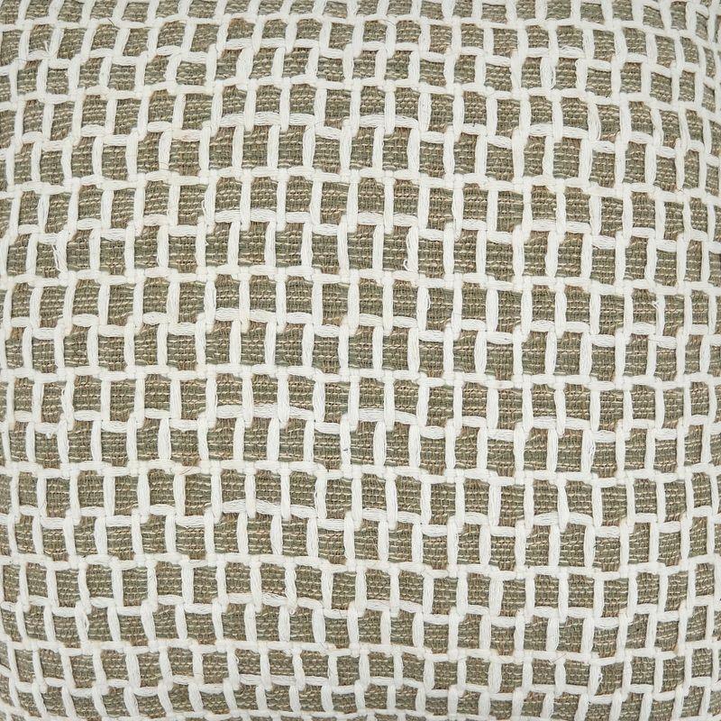 Saro Gina Collection Appliqued Cotton Throw Pillow