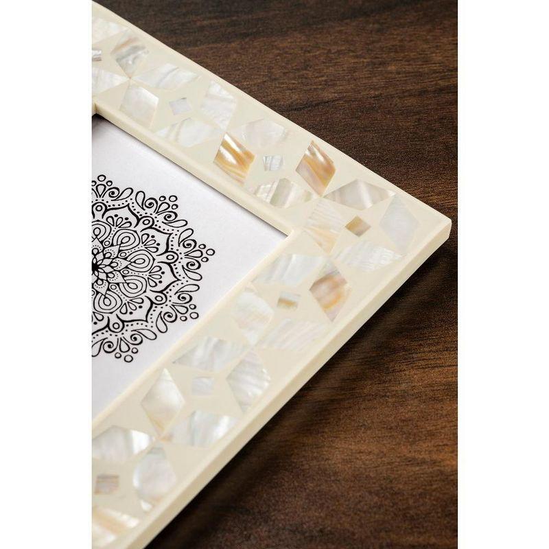 Uday Mother of Pearl Picture Frame, 5"x7"