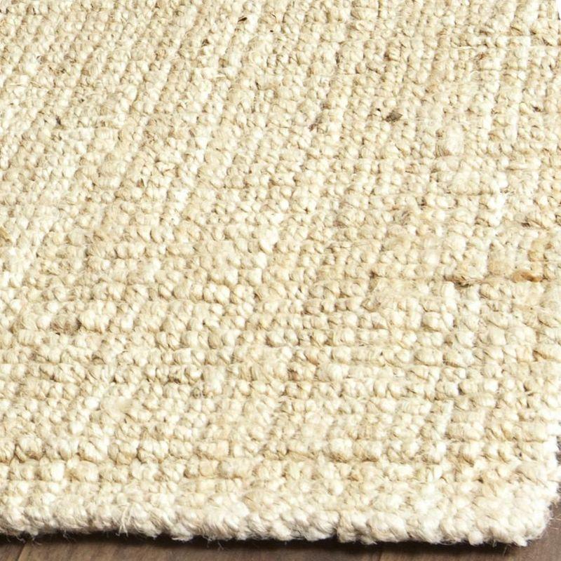 Debroh Natural Fiber Hand Woven Jute Solid Color Rug