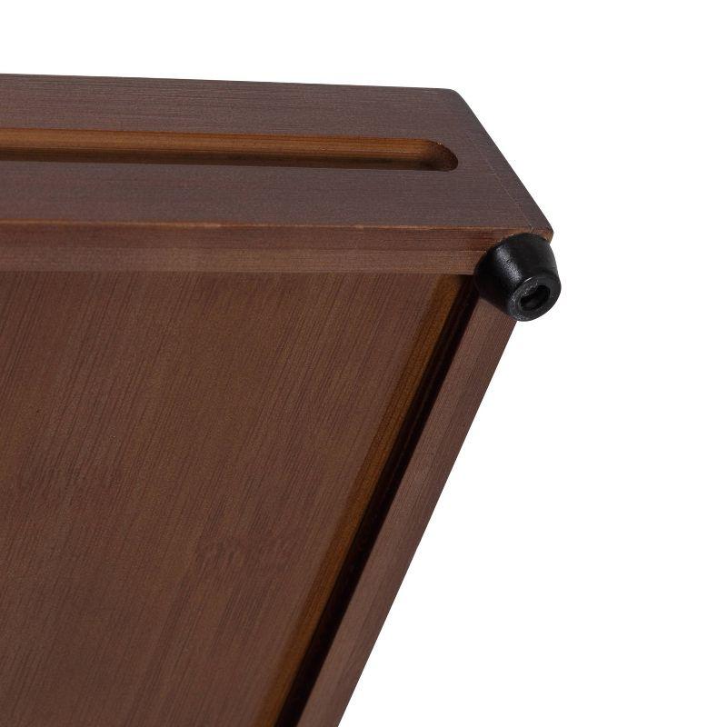 Honey-Can-Do Bamboo Diagonal Drawer Organizer - Walnut