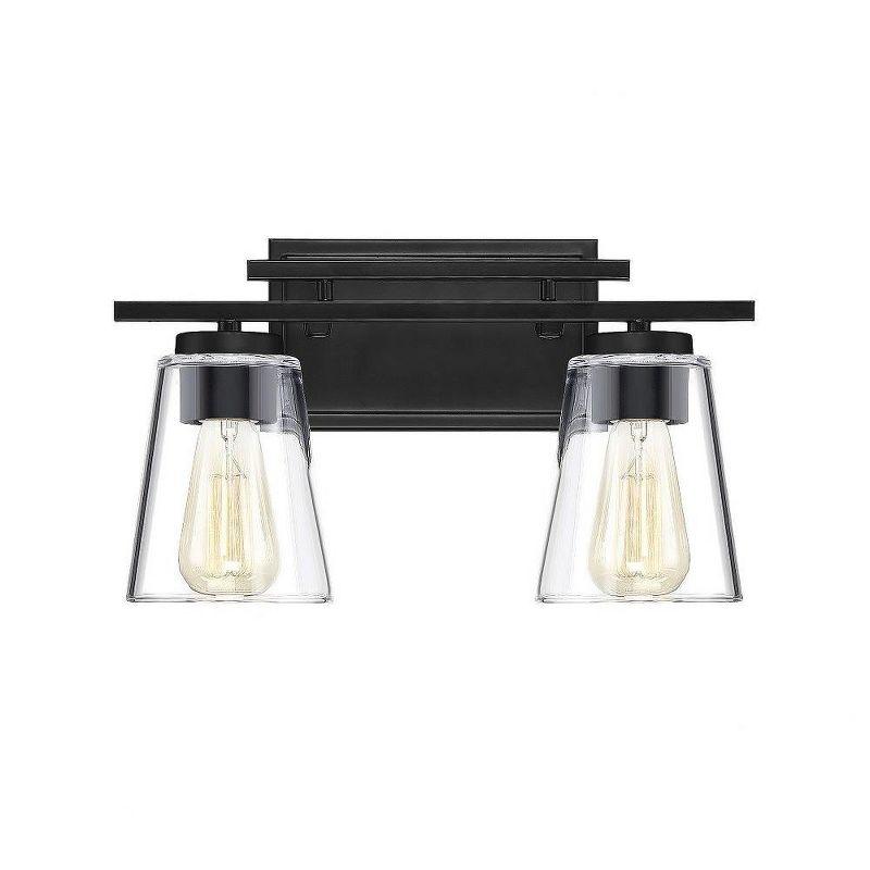 Savoy House Calhoun 2 - Light Vanity in  Black