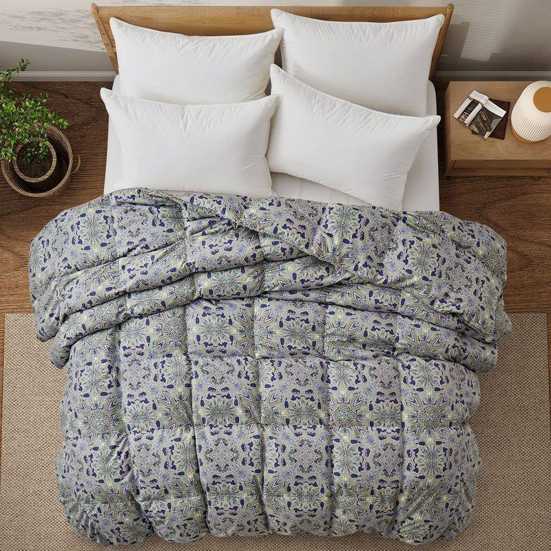 Lark Manor™ All Season Paisley Floral Printed Vintage Goose Feather Down Comforter