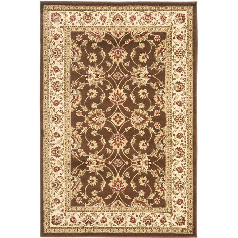 Lyndhurst LNH553 Power Loomed Accent Rug - Brown/Ivory - 3'3"x5'3" - Safavieh