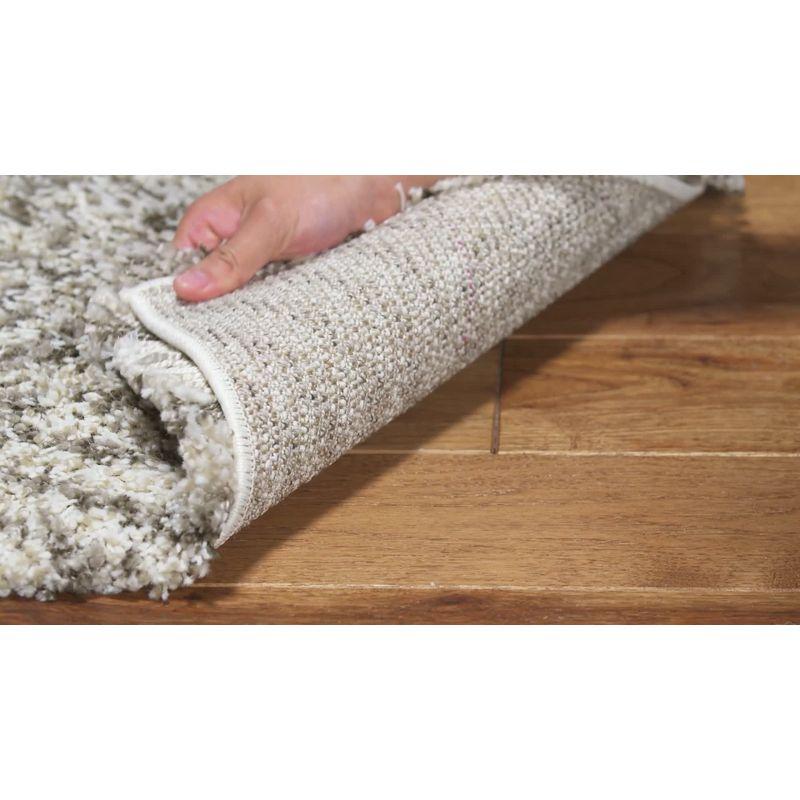 Hudson Shag SGH375 Power Loomed Indoor Runner Rug - Ivory/Grey - 2'3"x8' - Safavieh.